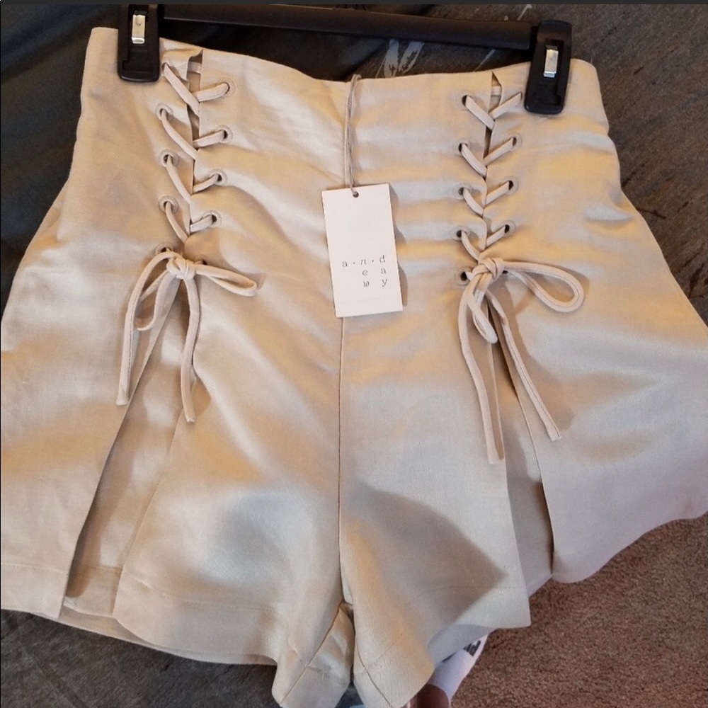 a new day Shorts Criss Cross Tie Detail S